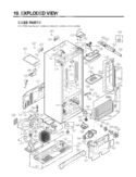CASE PARTS   EXPLODED VIEW Diagram and Parts List for LFX25960TT ATICLGA LG Refrigerator