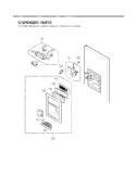 DISPENSER PARTS Diagram and Parts List for LFX25960TT ATICLGA LG Refrigerator