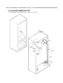 ICE and ICEMAKER PARTS Diagram and Parts List for LFX25960TT ATICLGA LG Refrigerator