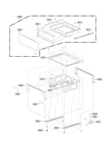 Drawer Parts Diagram and Parts List for LSB5682SS 00 LG Range