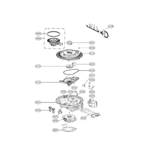 Sumb Assembly Diagram and Parts List for LDS5040ST 00 LG Dishwasher