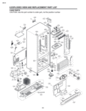 VIEW AND REPLACEMENT PART LIST CASE PARTS Diagram and Parts List for LBN22515SB  LG Refrigerator