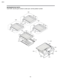 Part Location Diagram of AHT72996107 LG Shelf Assembly