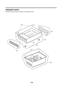 Freezer Parts Diagram and Parts List for GR-L288NKXM ASBCNA0 LG Refrigerator