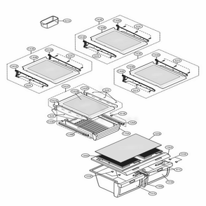 Refrigerator Parts Diagram and Parts List for 75084 ABICSEA LG Refrigerator