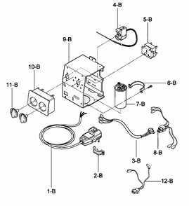 Part Location Diagram of 6631AR2687L LG HARNESS,MULTI