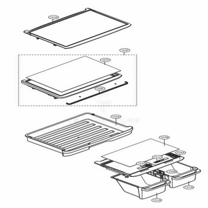 Refrigerator Parts Diagram and Parts List for LTCS24223B AWBCNA3 LG Refrigerator