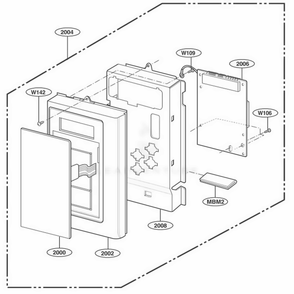 Part Location Diagram of 3506W1A223A LG MEMBRANE