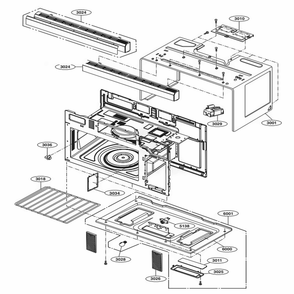 Part Location Diagram of MDX64052401 LG GRILLE,VENT