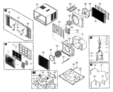 Part Location Diagram of 4994A10006A LG CASE,CONTROL