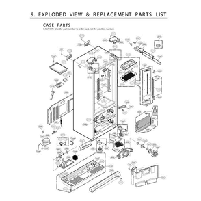 Section 7 Diagram and Parts List for LMX21981ST AST4LGA LG Refrigerator