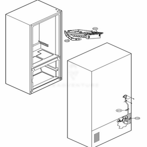 Water And Ice Maker Parts Diagram and Parts List for LFC25776ST ASTCNA6 LG Refrigerator