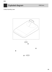Base Assembly Diagram and Parts List for VS9813CBWH AVWELGA LG Canister Vacuum