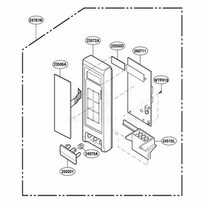 Part Location Diagram of 3506W1A527A LG MEMBRANE
