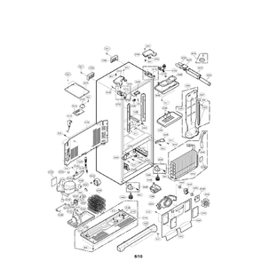 Case Diagram and Parts List for LFD21860ST 00 LG Refrigerator