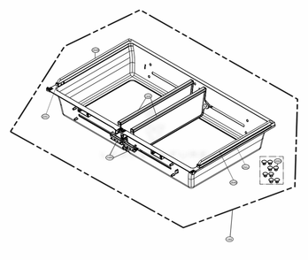 Full Convert Drawer Parts Diagram and Parts List for LRMVC2306S ASTCNA0 LG Refrigerator