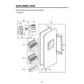 Section 4 Diagram and Parts List for LSC27970ST ASTCLGA LG Refrigerator