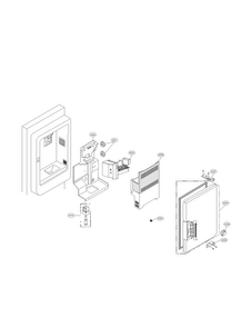 Ice Maker And Ice Bank Parts Diagram and Parts List for LFX23961SW 01 LG Refrigerator