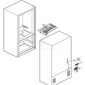 Ice Maker Parts Diagram and Parts List for 79022 ASWCSE3 LG Refrigerator