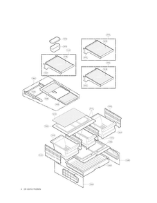 Refrigerator Parts Diagram and Parts List for LFX25971ST 02 LG Refrigerator