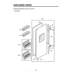 Section 1 Diagram and Parts List for LRSC26960TT ATICLGA LG Refrigerator