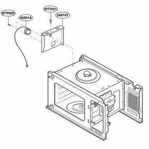 Sensor Parts Diagram and Parts List for GLMB186KS AMWEGEU LG Range