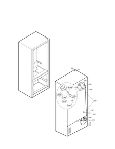 Icemaker Parts Diagram and Parts List for LFX25961SW02  LG Refrigerator
