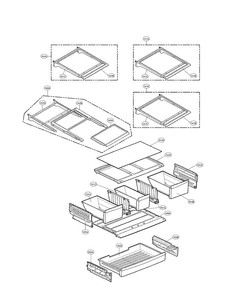 Refrigerator Parts Diagram and Parts List for LFX28995ST  LG Refrigerator