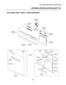 Diagram 7 Diagram and Parts List for D1426DB1 ABDEEUS LG Dishwasher