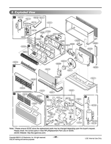 Diagram 1 Diagram and Parts List for LP096CD3B ASBBEUS LG Air Conditioner