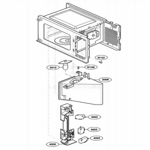 Latch Board Parts Diagram and Parts List for MBBB CBKEBSH LG Wall Oven