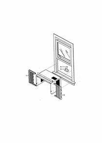 Installation Kit Diagram and Parts List for 58079053890  Kenmore Air Conditioner