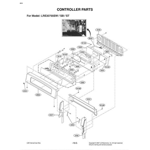 Section 3 Diagram and Parts List for LRE30755ST ASTELGA LG Range