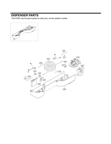 Dispenser Parts Diagram and Parts List for 79579439215  Kenmore Refrigerator