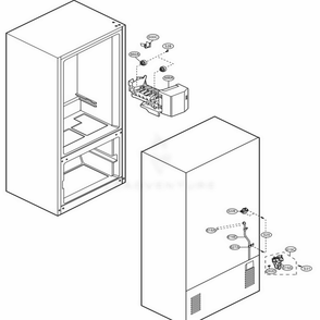 Ice Maker Parts Diagram and Parts List for LBC22520SW ASW1LGG LG Refrigerator