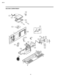 Machine Compartment Diagram and Parts List for GM-L227NSBM ASTCNA0 LG Refrigerator