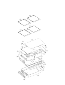 Refrigerator Parts Diagram and Parts List for 79571313312  Kenmore Refrigerator