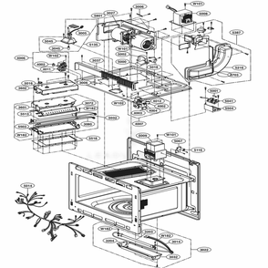 Part Location Diagram of 3500W1A022B LG HOLDER,LOCKER