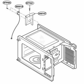 Sensor Parts Diagram and Parts List for GT4175SPT CB6EWRP LG Microwave