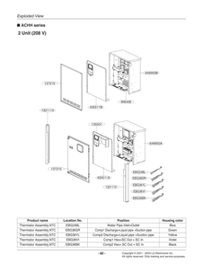 Diagram 6 Diagram and Parts List for ACHH033VBAB ABEAAAU LG Air Conditioner