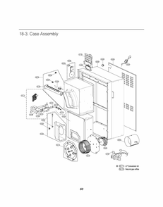 Case Assembly Diagram and Parts List for RN1870AN2 ASSEELC LG Dryer