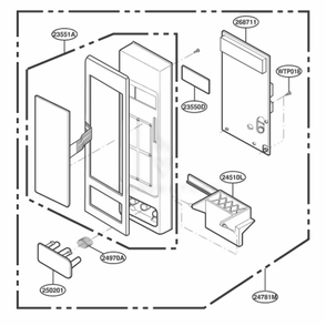 Part Location Diagram of 6871W2S084S LG Sub Pwbpcb Assembly