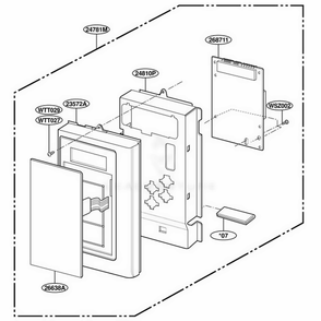 Controller Parts Diagram and Parts List for YMH7135XEQ0 WHEWPC LG Range