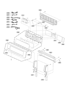 Controller Parts Diagram and Parts List for LDE3035SB  LG Range