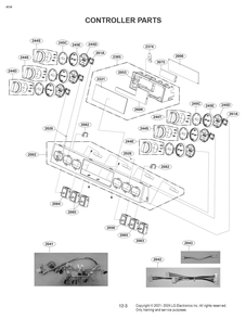 Controller Diagram and Parts List for LSEL6337F 00 LG Range