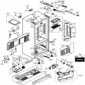 Part Location Diagram of EAD61928104 LG HARNESS ASSEMBLY