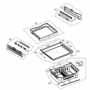 Freezer Parts Diagram and Parts List for LMXC23746S ASTCNA1 LG Refrigerator