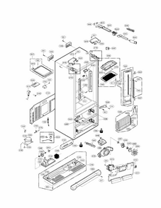 Case Parts Diagram and Parts List for 79571099111  Kenmore Refrigerator