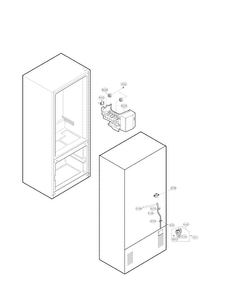 Ice Maker Parts Diagram and Parts List for LDC22720TT 01 LG Refrigerator