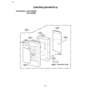 Section 2 Diagram and Parts List for LMV1630BB CB1ELGA LG Microwave Oven Combo